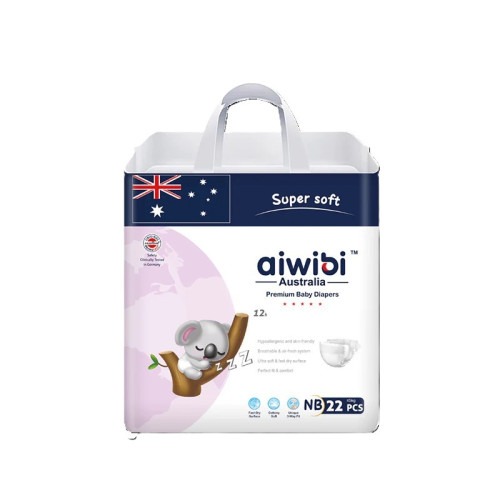 Aiwibi Australian Premium Baby Diaper Newborn Belt 0-5 Kg 22 Pcs